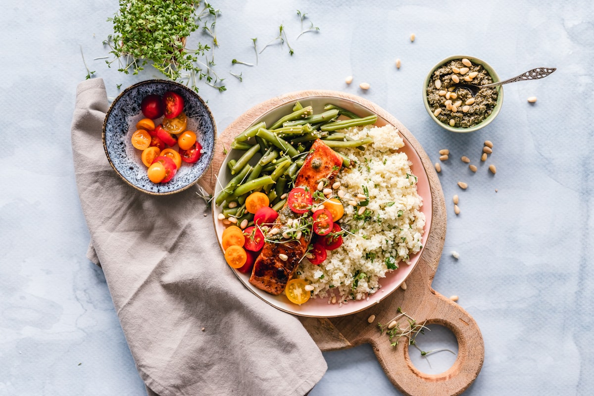 Healthy nutrition and fresh ingredients